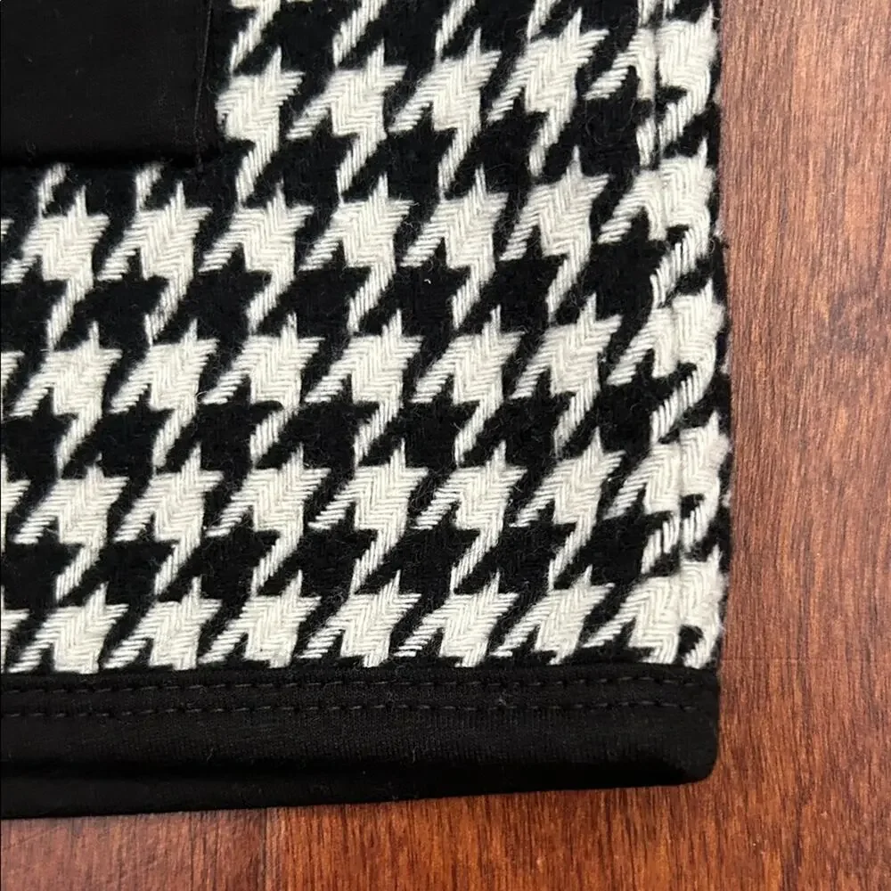 SHEIN Black and White Houndstooth Pattern 2 Piece Set, Skirt and Jacket, Size 7